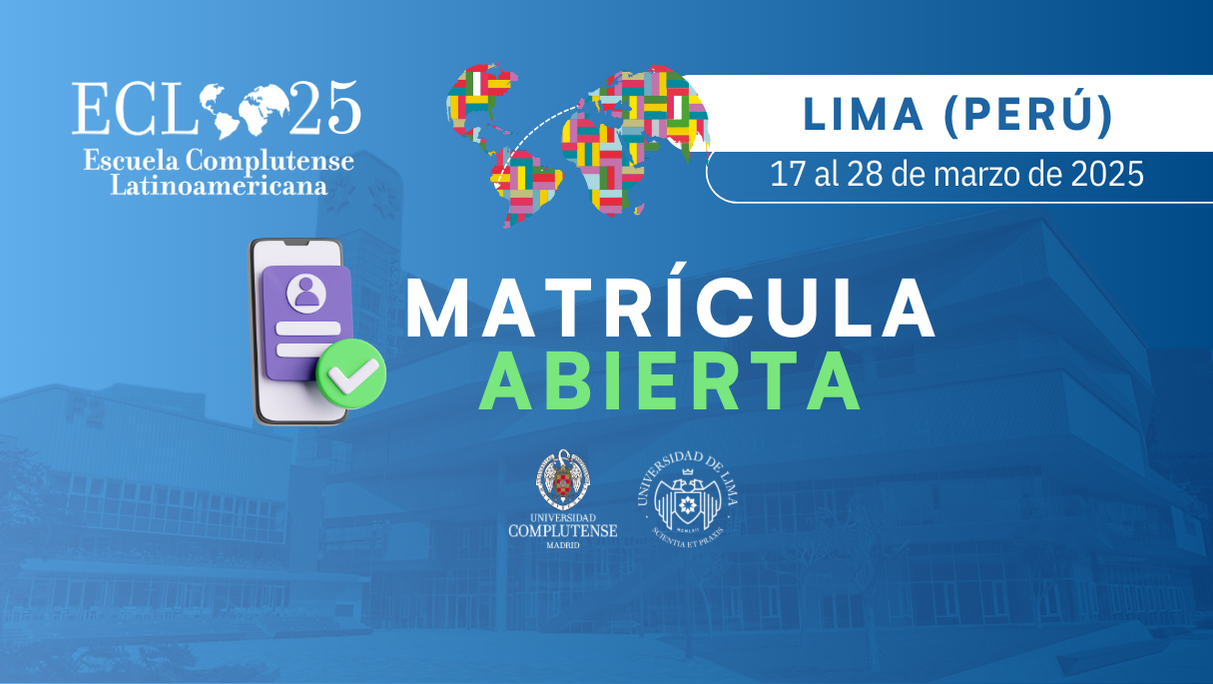 Continúa abierta la matrícula de la Escuela Complutense Latinoamericana en Lima